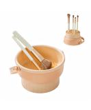 3 in 1 Silicone Makeup Brush Cleaner Bowl - Brush Cleaning Mat & Organizer with Drying Holder | Best Makeup Tool for Clean Brushes - Buy Online on GoSupps.com