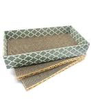 MECOOL Cat Scratcher Cardboard Pads - 3PCS Reversible Corrugated Lounge Bed with Catnip for Scratching & Play - Buy Online on GoSupps.com