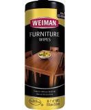 Weiman Wood Cleaner and Polish Wipes - Clean  Polish & Protect Wood Furniture  30 Count 30 Count (Pack of 1) - Buy Online on GoSupps.com