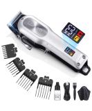 COMZIO Professional Cordless Hair Clippers for Men - Rechargeable Beard Trimmer with LED Display - Buy Online on GoSupps.com