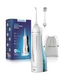 ORACURA Cordless Water Dental Flosser - Portable Electric Teeth Cleaner with 2 Jet Tips 4 Modes & 200ml Tank - IPX7 Waterproof - Perfect for Travel - White - Buy Online on GoSupps.com