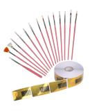 Katoom 515 Pcs Self-Adhesive Nail Stencils - Golden Gel Nail Extension Templates for Perfect Nail Art - Buy Online on GoSupps.com