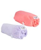 Noughty 97% Natural Microfibre Hair Towels Bundle - Fast Absorption Reduces Breakage & Frizz - 1 Purple & 1 Pink - Buy Online on GoSupps.com