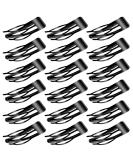 Mbsomnus 18pcs Snap Hair Clips Double Grip Hair Clips Metal Hair Barrettes Women Hair Clips for Hair Making Girls Hair Styling Salon Hair Accessories (Black) - Buy Online on GoSupps.com