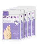 Hand Mask 5 Pairs Hand Moisturizing Gloves Mask Hand Spa Mask Infused Collagen Serum Vitamins Natural Plant Extracts for Dry Cracked Hands Whitening and Anti-aging Repair Rough Skin Lavender - Buy Online on GoSupps.com