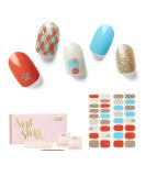 NAILOG Semi Cured Gel Nail Strips - 34 pcs Salon-Quality Nail Stickers for Long-Lasting Gel Finish - Buy Online on GoSupps.com