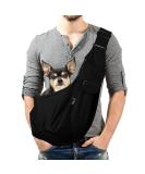 Lyneun Pet Bag Hand-Free Pet Sling Carrier for Cats and Dogs With Adjustable Shoulder Strap Suitable for Walking Travel Outdoor BLACK - Buy Online on GoSupps.com