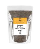 Manor Springs Organic Cracked Black Pepper - Coarse Ground (100g) - Buy Online on GoSupps.com