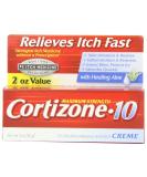 Cortizone-10 Maximum Strength Anti-Itch Creme with Healing Aloe 2 oz - Buy Online on GoSupps.com