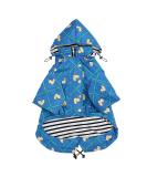 Buy Minezi Hundred Dog Coat - Waterproof Zipper Reflective Buttons Adjustable Strap Removable Hood - XXL Blue Checkered (Chest: 86-98cm) | International Shipping - Buy Online on GoSupps.com