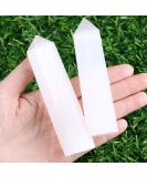 Xiannvxi Selenite Crystal Towers - Hexagonal Energy Stones for Meditation (9-10cm) - Natural Gemstone Rods - Buy Online on GoSupps.com