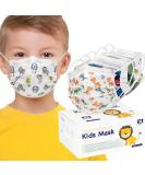 50PCS Kids Disposable Face Masks with Pattern - 3-Layer Breathable Safety Masks - Adjustable Earloop Design - Anti Dust Protection - Colored (Pack of 1, 50 Count) - Buy Online on GoSupps.com