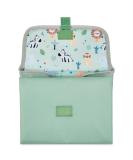 Portable Changing Mat Compact Wipe-Clean Mat for Newborns and Toddlers Travel Nappy Changing Bag with Pocket Soft and Padded Animal Safari Design Safari Green - Buy Online on GoSupps.com