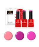 Bluesky Gel Nail Polish Set Pretty Pinks Very Berry Neon17 Pink Flamengo Qxg003 Pink Lemonade Km895 3 x 5 ml Purple (Requires Curing Under UV or LED Lamp) Pretty Pinks 5 ml (Pack of 3) - Buy Online on GoSupps.com