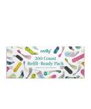 Welly Bandage Refill Ready Pack | Adhesive Flexible Fabric Bandages | Bulk Assorted Shapes and Patterns for Minor Cuts Scrapes and Wounds - 200 Count - Buy Online on GoSupps.com