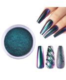 Chrome Nail Powder Nail Chrome Powders Chameleon Nail Glitter Pigment Nail Changing Mirror Metallic Nail Art Powders for DIY Nail Decoration Pigment Body Face Decoration Manicure Glitter Chrome 355C - Buy Online on GoSupps.com