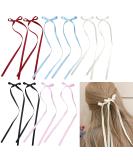 Fhioevt 10-Piece Silk Satin Hair Loop Clips for Women - Stylish Hairpins in 5 Colors for Elegant Hair Decoration - Buy Online on GoSupps.com