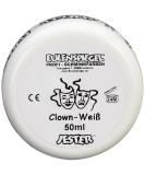 Buy Eulenspiegel 500507 Clown White Cream Make-Up 50 ml - Fat-Based Formula for Theatrical & Costume Use | International Shipping Available - Buy Online on GoSupps.com