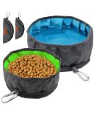 Buy Lumoleaf Portable Dog Bowl Set - 2L Drinking & 2.4L Folding Travel Bowls for Pets - Easy to Carry - Blue & Green - Buy Online on GoSupps.com