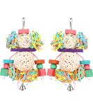 Bbjinronjy bird toys for hanging natural soft sola ball beak cake stuff for parrots nymphensittish parasite budgies and other small birds (men) gentlemen - Buy Online on GoSupps.com