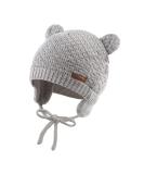 XIAOHAWANG Baby Earflap Beanie Hat | Cute Bear Infant Toddler Boy Girl Winter Beanie | Gray | 18M-3Y - Buy Online on GoSupps.com