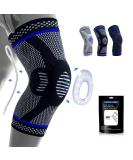 Professional Knee Brace Compression Sleeve for Men & Women - Medical Grade Support for Running, Arthritis, Meniscus Tear - Sports Injury Recovery - N2/Light Black M - Buy Online on GoSupps.com
