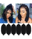 16 Inch Marley Hair 6 Packs - Cuban Twist Pre Fluffed Springy Afro Kinky Twist for Faux Locs - Pack of 6 in 1B - Buy Online on GoSupps.com