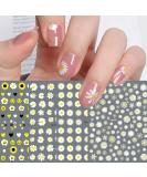 Daisy Sunflower Nail Art Stickers - 12 Sheets Cute Floral Decals for Spring & Summer Manicure - Buy Online on GoSupps.com