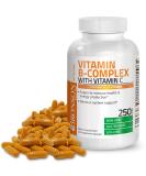Bronson Vitamin B Complex with Vitamin C - Immune Health, Energy Support & Nervous System Support - Non-GMO, 250 Vegetarian Capsules - Buy Online on GoSupps.com