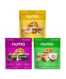 Vegan Mini Peanut Butter Bars Variety Pack - High Protein, Low Sugar, Low Calorie, Gluten Free - 3 Bags with 10 Individually Wrapped Pieces - Crunchy Plant Based Snack - 3 Pack - Buy Online on GoSupps.com