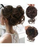 Claw Messy Bun Hair Clip | Wavy Curly Chignon Updo Hairpiece | Synthetic Ponytail for Women and Girls - Buy Online on GoSupps.com