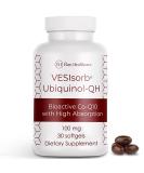 Buy VESIsorb Ubiquinol-QH 100 mg Softgels - 30 Count | Premium Antioxidant for Energy & Heart Health - International Shipping Available - Buy Online on GoSupps.com