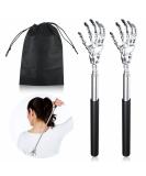 2PC Back Scratchers & Massage Tools Portable Telescopic Crawlers for Ultimate Back Relief with Carry Bag - Buy Online on GoSupps.com