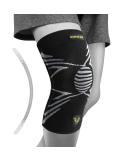 Knee Brace for Pain Relief | Lightweight Non-Slip Compression Sleeve | Extended Length Support for Running Basketball & Sports - Large Black Grey - Buy Online on GoSupps.com