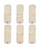 Littles and Bloomz 6 Bamboo Reusable Nappy Insert with Elastic Gussets 5 Layers Cloth Diaper Booster Liner BBC6 Bamboo Gusset 06 - Buy Online on GoSupps.com