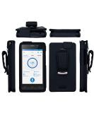 Fitted Leather Case with Screen Protector for Omnipod Dash PDM - Black | Includes Carabiner & Lanyard - Buy Online on GoSupps.com