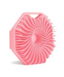 Antimicrobial Silicone Body Scrubber for Sensitive Skin - Eco-Friendly Exfoliating Shower Brush (Pink) - Buy Online on GoSupps.com