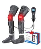 Air Compression Leg Massager with Heat Levels - Circulation & Muscle Relaxation - Sequential Massager for Feet, Calves, Thighs - 4 Modes, 4 Intensities - Handheld Controller - Buy Online on GoSupps.com