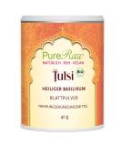Organic Tulsi Powder - Vegan Ayurvedic Holy Basil - Pureeraw 40g | Additive-Free Indian Basil Bottled in Germany - Buy Online on GoSupps.com