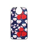 Pafusen Waterproof Washable Adult Bib for Elderly Women - Reusable Large Bib with Snaps and Crumb Catcher for Seniors - Safflower X-Large - Buy Online on GoSupps.com