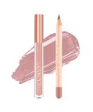 Easilydays Nude Lip Liner Pencil and Lip Stick Set - Matte Velvety Creamy Lip Crayon with High Pigment Waterproof Formula, No Smudge Lipstick for Women - Smooth Matte Lip Makeup (01) - Buy Online on GoSupps.com