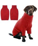 Iecoii Warm Turtleneck Dog Sweater - Cozy Winter Clothing for Small Medium & Large Dogs - Red XXXX-Large - Buy Online on GoSupps.com