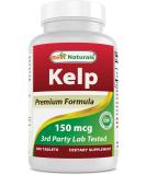 Best Naturals Kelp Supplement 150mcg Tablet - 300 Count - Buy Online on GoSupps.com