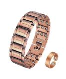 Jecanori 3X Ultra Strength Copper Magnetic Bracelet | 57 Magnets (3500 Gauss) | Adjustable Wristband with Free Tool | Jewelry Gift Box - Buy Online on GoSupps.com