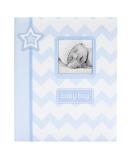 Lil Peach Chevron Blue Baby Memory Journal Book | Baby Keepsake Album - Buy Online on GoSupps.com