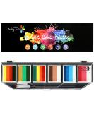 Maydear Face Painting Kit for Kids & Adults with 6 Colors Split Cake Palette, 2 Brushes, Safe & Non-Toxic Water Based Makeup Face Paint Kit - Buy Online on GoSupps.com