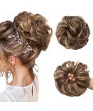 JJStar Large Bun Hair Part with Rubber Band | Messy Bun Hair Tie & Extensions for Women & Girls - Brunette & Honey Blond Options - Buy Online on GoSupps.com