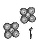 2PC 5D Electric Shaver Replacement Heads for Men - Razor Head Shavers for Bald & Face - Beard Cutter with Brush Accessories - Buy Online on GoSupps.com