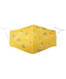 Buy Spring Notion Reusable Washable Floral Cotton Face Mask - Mustard Yellow for Adults & Kids | International Shipping Available - Buy Online on GoSupps.com