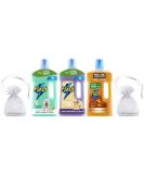 Flash All Purpose & Floor cleaner Pack of 3: for Pet Lovers 1L Citrus Freshness + Traditional French Soap & Lavender 1L + For Wood with Almond Oil Mandarin & Cedarwood 1L - Buy Online on GoSupps.com